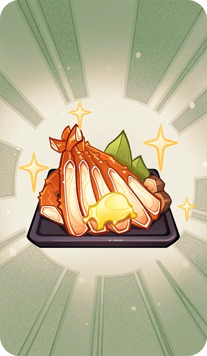 カニのバター添え
